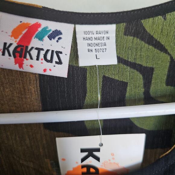 Vintage Large Katkus 100% Rayon Skirt & Top NWT - Picture 5 of 8